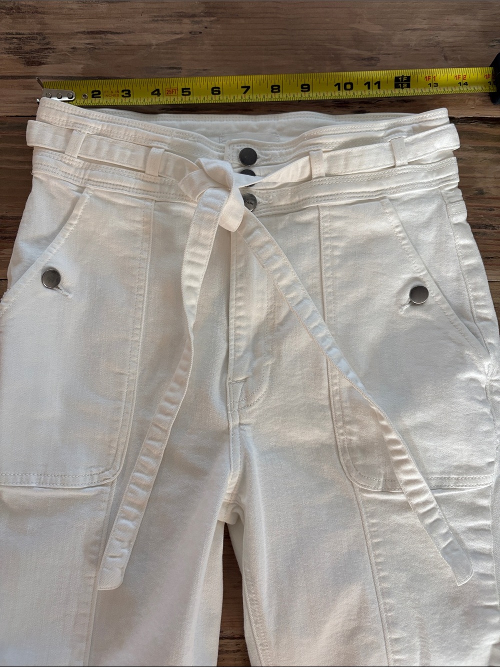 Frame Denim White Flare Leg Jeans - Picture 6 of 6